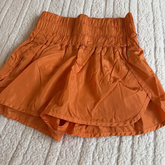 FP Movement Free People Women's The Way Home Shorts Orange Size Small High Waist - Picture 2 of 5